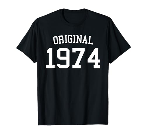 Consigue ahora Original 1974 50 años Navidad Hombres Mujeres 50 cumpleaños Camiseta Top Precio 2024 | regaloscumple.com