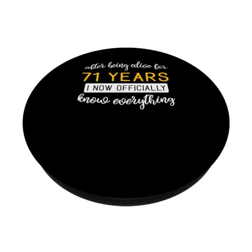 Oferta Flash Regalo   71 cumpleaños – Regalo   cumpleaños   71 años PopSockets PopGrip Intercambiable