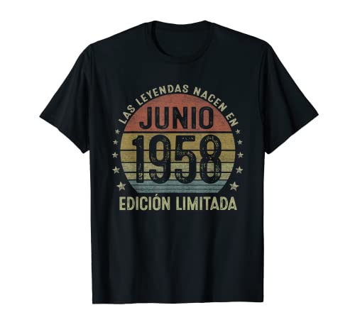 Consigue ahora Las Leyendas Nacen En Junio 1958 64 Años Cumpleaños Navidad Hombre Camiseta Ofertas 2025 | regaloscumple.com