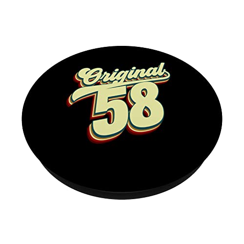 Ofertas en regaloscumple.com 1958 Cumpleaños Original 58 PopSockets PopGrip Intercambiable