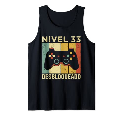 Consigue ahora Gaming Videojugador BlackFriday Mando Cumpleaño 33 Aniversario Gaming Camiseta sin Mangas Top Precio 2025 | regaloscumple.com
