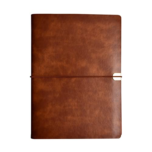 Consigue ahora Cuaderno Cuero Artificial Diario Viaje Piel con 80 Páginas en Blanco Bloc Notas Vintage Cuaderno Hojas Sueltas A5 23x17 cm (Marrón + Papel Ideas para regalar Kraft) Top Precio 2024 | regaloscumple.com