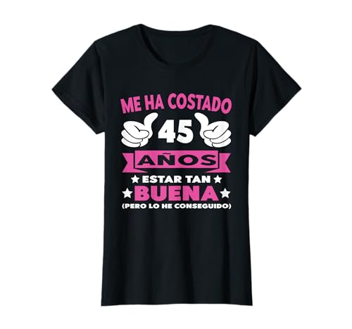 Comprar 45 Cumpleaños Navidad Regalo Años Mujer Divertido Decoración Vintage Camiseta Top Precio 2024 | regaloscumple.com