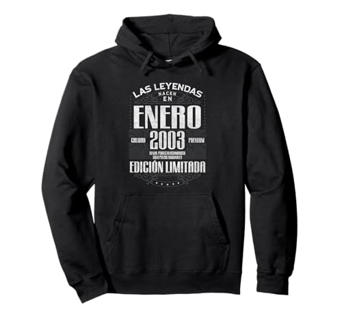 Comprar Las Leyendas Nacen En Enero 2003 21 Años Cumpleaños Sudadera con Capucha Regalos Ofertas 2024 | regaloscumple.com
