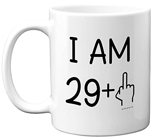 Comprar Stuff4 - Regalos BlackFriday 30 cumpleaños para mujeres y hombres taza novedosa con dedo medio regalos divertidos regalo cumpleaños perfecto tazas divertidas para mujeres y hombres cerámica blanca Ofertas 2024 | regaloscumple.com