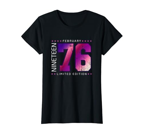 Comprar 1976 Regalos febrero mes nacimiento año cumpleaños Camiseta Top Precio 2024 | regaloscumple.com