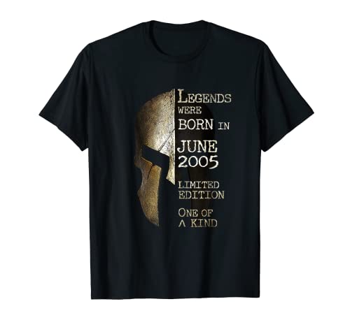 Consigue ahora Legends Were Born In Ideas para regalar June 2005 Cumpleaños Camiseta Ofertas 2024 | regaloscumple.com
