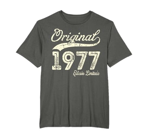 Comprar Original 1977 46 Años Cumpleaños Hombre Fabricado Cumpleaños En 1977 Camiseta Ofertas 2024 | regaloscumple.com