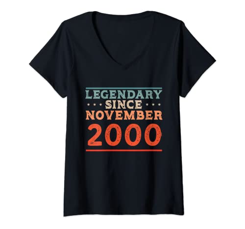 Comprar Mujer Legendario desde noviembre 2000 Fiesta Ideas para regalar cumpleaños nacidos en los años 00 Camiseta Cuello V Ofertas 2025 | regaloscumple.com