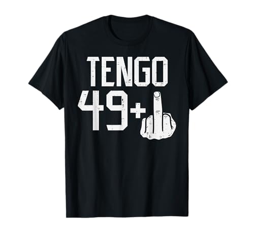 Consigue ahora BlackFriday 49 + Dedo Medio Fiesta Humor 50 anos Cumpleanos Regalo Camiseta Top Precio 2025 | regaloscumple.com