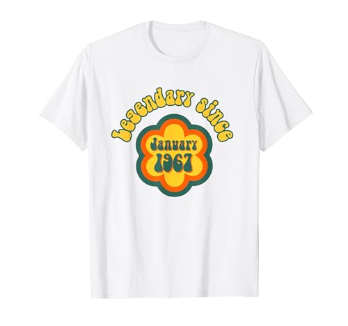 Comprar Nacido Ideas para regalar en enero 1967 Cumpleaños Legendario desde 1967 Camiseta Rebajas 2024 | regaloscumple.com