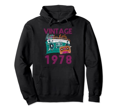 Consigue ahora Vintage 1978 - Hombre Mujer 45 Años BlackFriday Cumpleaños Regalo 45 Sudadera con Capucha Ofertas 2024 | regaloscumple.com