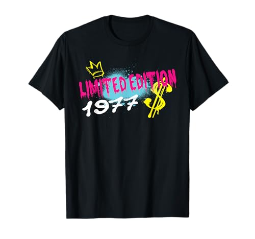 Comprar Edición Cumpleaños Limitada 1977 Cumpleaños 1977 Nacido 1977 Vintage Camiseta Rebajas 2025 | regaloscumple.com