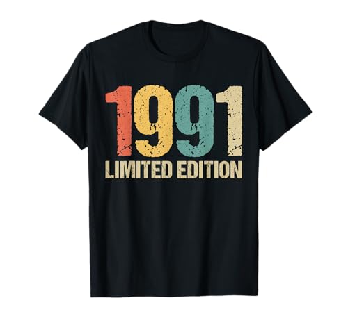 Consigue ahora 33 cumpleaños hombre Ideas para regalar mujer 33 años 1991 decoración divertido regalo Camiseta Ofertas 2024 | regaloscumple.com