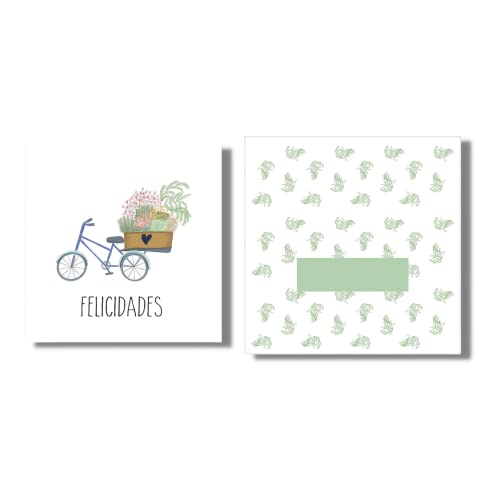 Consigue ahora Forletter - Tarjeta Felicitación 15 x 15 cm Regalos Cumpleaños Bicicleta Top Precio 2024 | regaloscumple.com