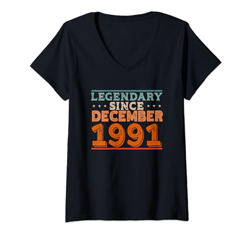 Oferta Legendario diciembre retro fiesta Camiseta V