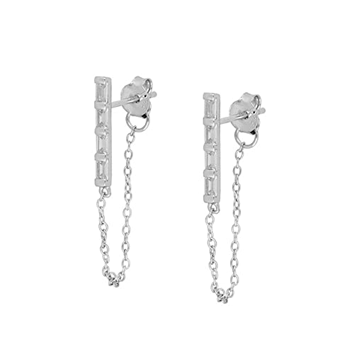 Comprar Hoisy Pendientes colgantes para niñas juego aretes cadena aretes gota joyería para regalo fiesta cumpleaños 15MM Cristal Promoción Circonia cúbica Rebajas 2024 | regaloscumple.com