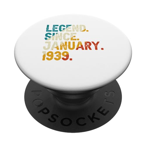 Comprar Leyenda Cumpleaños desde enero 1939 85 cumpleaños Vintage 85 años PopSockets PopGrip Intercambiable Ofertas 2024 | regaloscumple.com