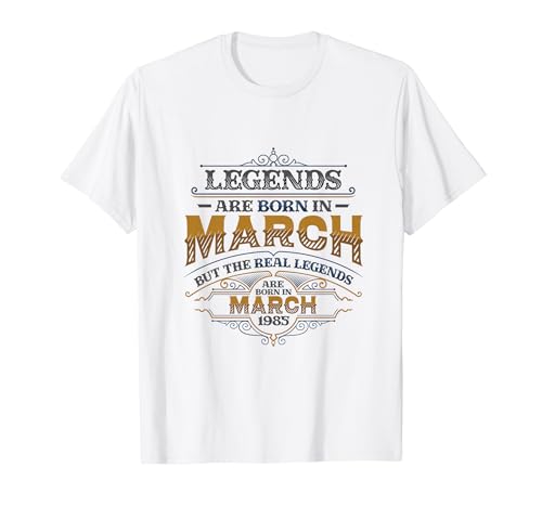 Consigue ahora Las leyendas nacen en marzo 1985 Cumpleaños BlackFriday mujer Camiseta Ofertas 2024 | regaloscumple.com