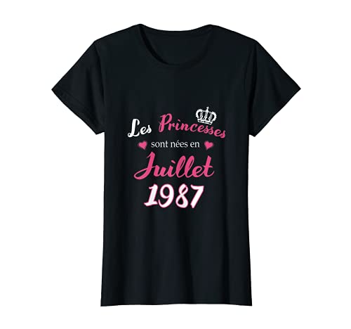 Comprar Mujer Las Regalos princesas nacieron en julio 1987 cumpleaños fiesta Camiseta Top Precio 2024 | regaloscumple.com