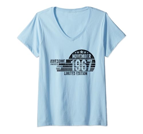 Comprar Regalo Navidad De Cumpleaños Impresionante Desde Noviembre 1967 Camiseta Cuello V Ofertas 2024 | regaloscumple.com