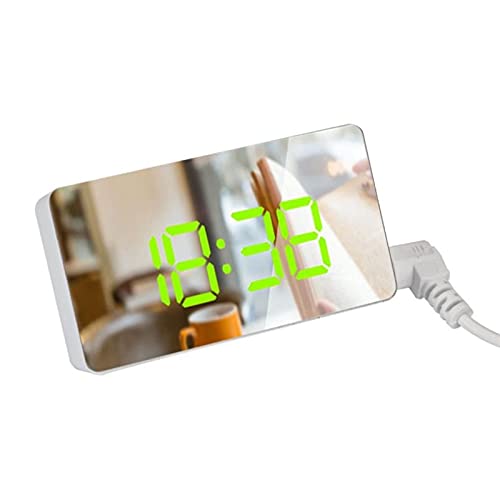 Comprar Despertador Pantalla electrónica Temperatura Tiempo Grande Relojes decoración Promoción del hogar Reloj Despertador con Espejo LED Reloj Mesa con repetición Digital Luz Despertador Rebajas 2024 | regaloscumple.com