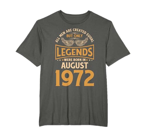 Consigue ahora Las leyendas cumpleaños nacieron en agosto BlackFriday 1972. Camiseta Ofertas 2025 | regaloscumple.com