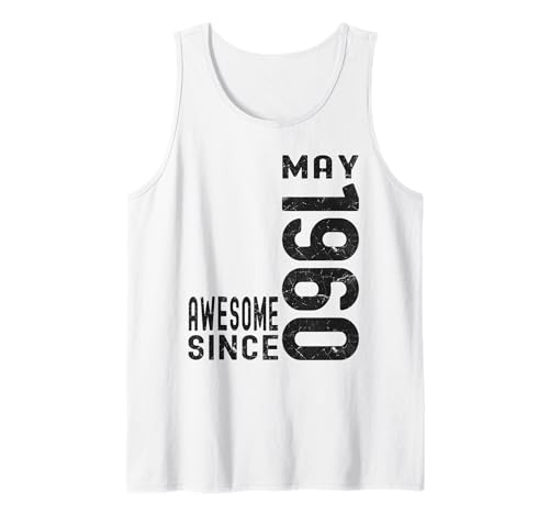 Consigue ahora Impresionante desde mayo 1960 nacido en 1960 cumpleaños Catálogo mayo Camiseta sin Mangas Ofertas 2025 | regaloscumple.com