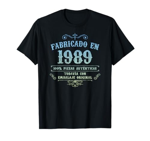 Consigue Regalos ahora Fabricado En 1989 Vintage Original 35 Cumpleaños Camiseta Top Precio 2024 | regaloscumple.com