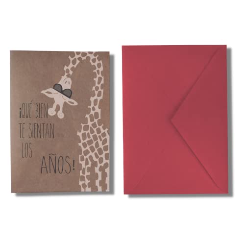 Comprar Forletter - Tarjeta Felicitación 15 x 21'5 cm Cumpleaños Jirafa Top Regalos Precio 2024 | regaloscumple.com