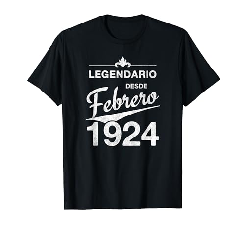Comprar 100 cumpleaños Nacido en Febrero 1924 Vintage 100 Cumpleaños años Camiseta Top Precio 2024 | regaloscumple.com