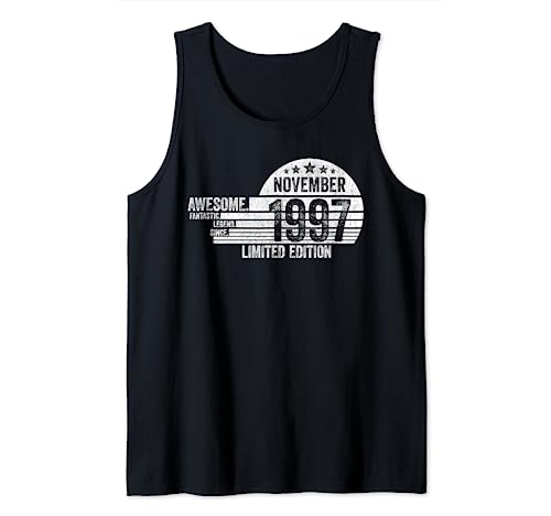 Consigue ahora Regalo De Cumpleaños Impresionante Desde Noviembre 1997 Camiseta Regalos sin Mangas Top Precio 2024 | regaloscumple.com