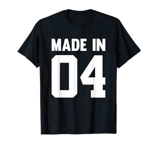 Comprar Cumpleaños Motivo Número Nacido Año Promoción 2004 Camiseta Top Precio 2024 | regaloscumple.com