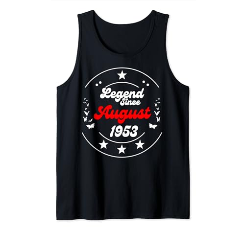 Consigue ahora Agosto 1953 Cumpleaños Leyenda Hombre Niño Desde Agosto 1953 Regalos Camiseta sin Mangas Ofertas 2024 | regaloscumple.com