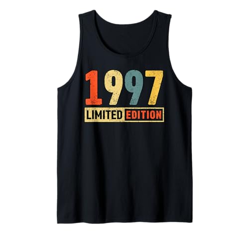 Consigue ahora 1997 BlackFriday Edición Limitada Vintage 1997 Cumpleaños Camiseta sin Mangas Rebajas 2025 | regaloscumple.com