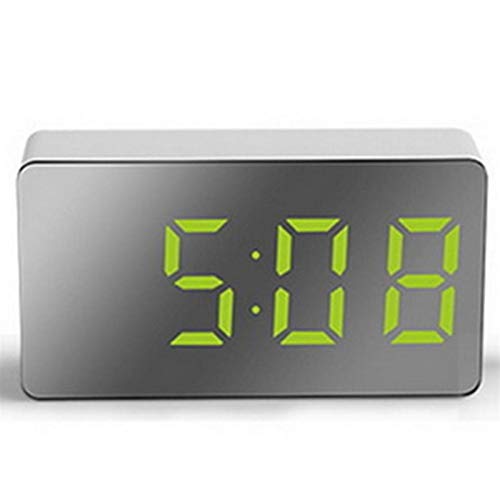 Consigue ahora CYHBQRT Despertador Dormitorio Sala Estar Relojes Oficina Promoción Reloj Despertador con Espejo LED USB Reloj Despertador Digital Mini Reloj Despertador electrónico Multifuncional Rebajas 2024 | regaloscumple.com