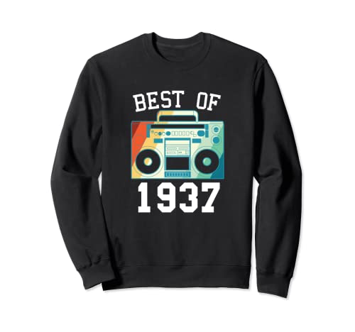 Comprar Best Of 1937 - Divertido año nacimiento diseño vintage cumpleaños 1937 BlackFriday Sudadera Ofertas 2024 | regaloscumple.com