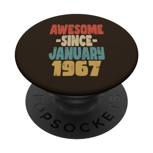 Consigue ahora 1967 cumpleaños vintage retro impresionante desde enero 1967 BlackFriday PopSockets PopGrip Intercambiable Rebajas 2024 | regaloscumple.com