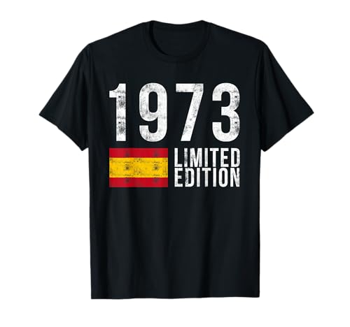 Comprar 1973 Edición Limitada España con Bandera Cumpleaños Camiseta Catálogo Ofertas 2024 | regaloscumple.com