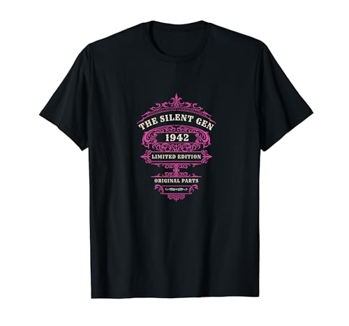 Consigue Navidad ahora CUMPLEAÑOS VINTAGE EDICIÓN LIMITADA 1942 ROSA PIEZAS ORIGINALES Camiseta Rebajas 2024 | regaloscumple.com