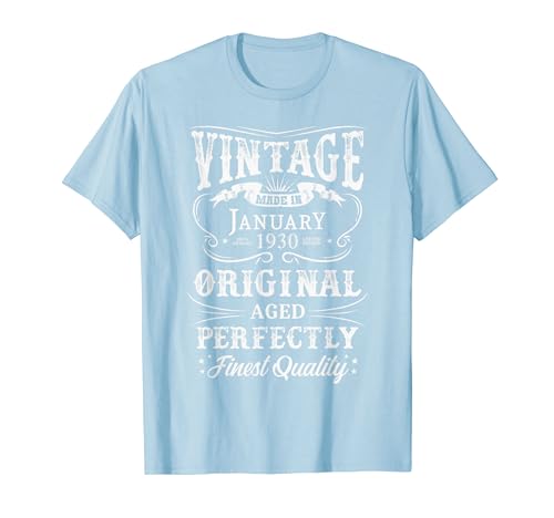 Consigue ahora Vintage Regalos Enero 1930 Legendario Desde Enero 1930 Camiseta Ofertas 2024 | regaloscumple.com