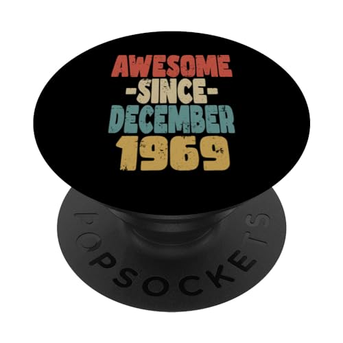 Comprar 1969 cumpleaños vintage retro impresionante Promoción desde diciembre 1969 PopSockets PopGrip Intercambiable Rebajas 2024 | regaloscumple.com