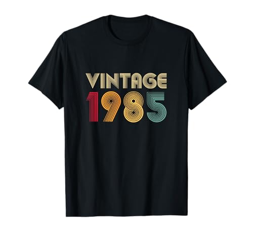 Comprar 37 cumpleaños regalo 37 Regalos años viejo hombres mujeres retro vintage 1985 Camiseta Top Precio 2023 | regaloscumple.com
