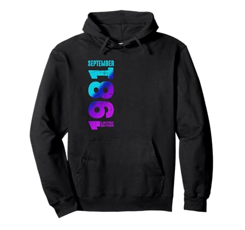 Comprar Edición Limitada Septiembre 1981 Cumpleaños Sudadera con Capucha Top Ideas para regalar Precio 2025 | regaloscumple.com