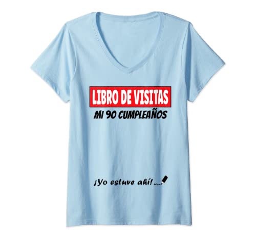 Comprar Mujer Libro De Visitas - 90 Promoción Años Cumpleaños Divertido Regalo 1931 Camiseta Cuello V Rebajas 2024 | regaloscumple.com