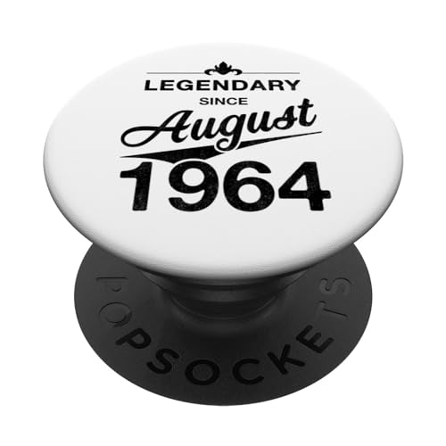 Comprar 60 cumpleaños Nacido en Agosto BlackFriday 1964 Vintage 60 años PopSockets PopGrip Intercambiable Top Precio 2024 | regaloscumple.com