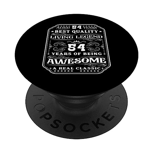 Comprar 54 años siendo increíble 54 cumpleaños Catálogo hombre PopSockets PopGrip Intercambiable Top Precio 2025 | regaloscumple.com