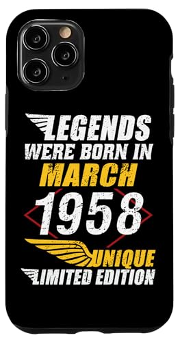 Comprar Carcasa para iPhone 11 Pro Cumpleaños Marzo Ideas para regalar 1958 Edición Limitada Regalo March 1958 Rebajas 2025 | regaloscumple.com