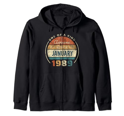 Comprar 35 cumpleaños regalos hombre mujer 35 años Enero 1989 Sudadera con BlackFriday Capucha Top Precio 2024 | regaloscumple.com