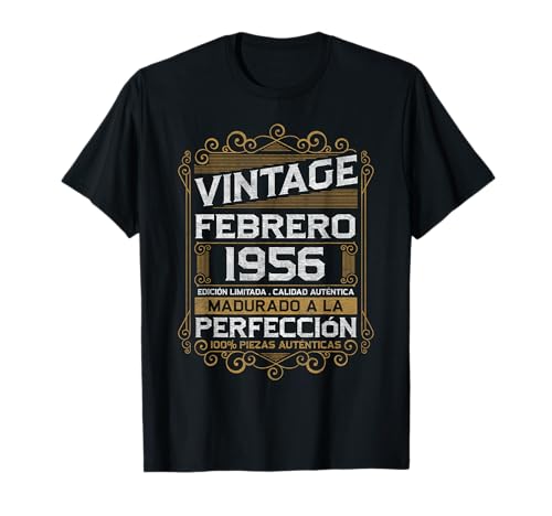 Comprar Febrero 1956 Vintage Regalo 67 Años Regalos Cumpleaños Hombre Camiseta Ofertas 2024 | regaloscumple.com